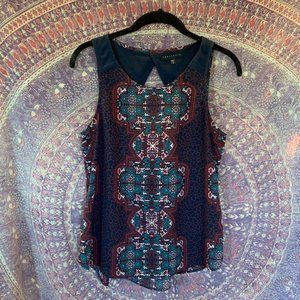 Sanctuary Gemotric Tank with Cut Out Back